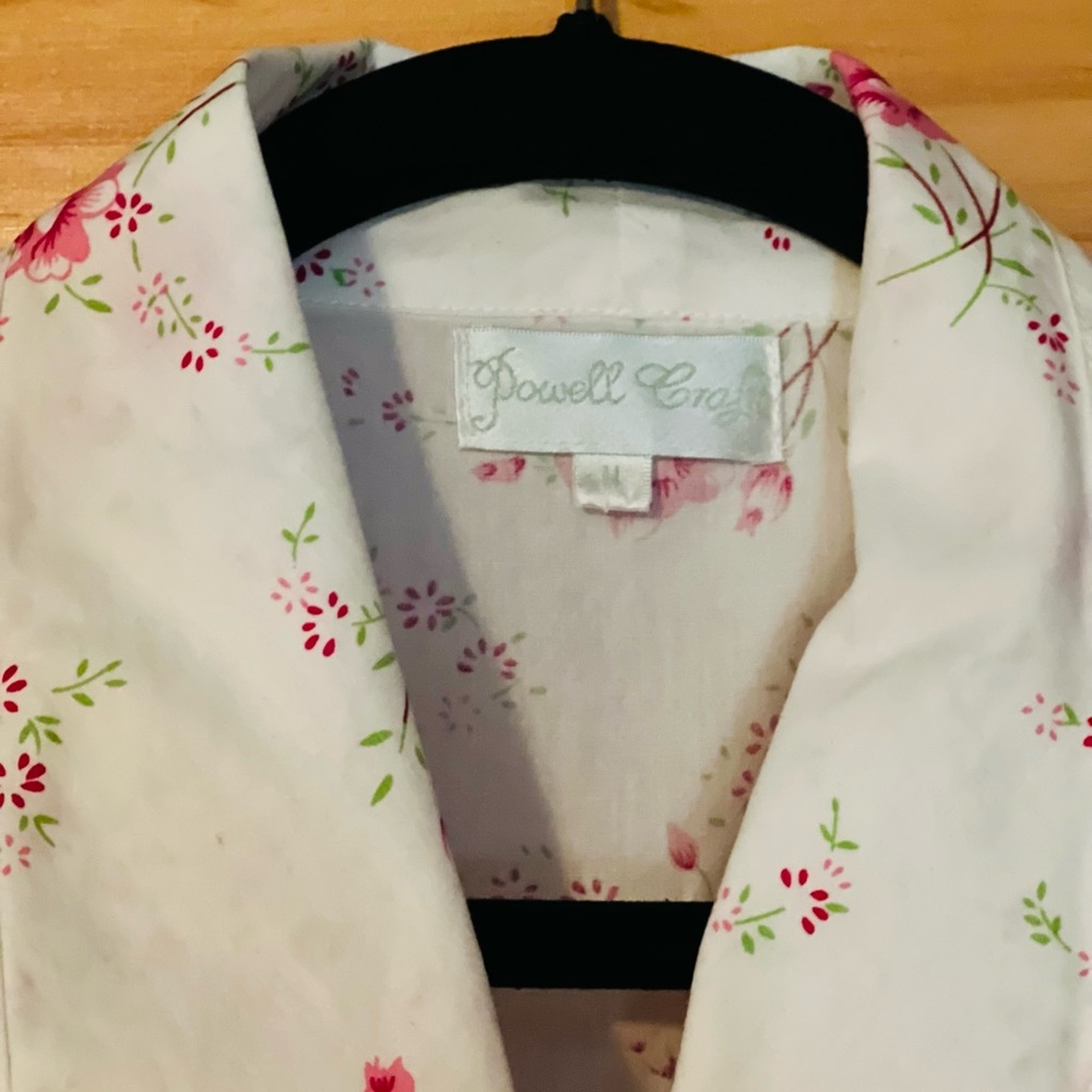 Floral Print Robe with Pink Roses - Picture 5 of 6